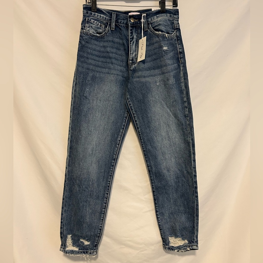 Pink Lily Light Blue Distressed Women Jeans NWT SIZE 5/26